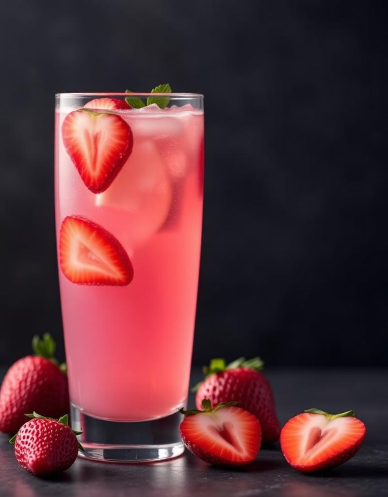 Fresh Strawberry Coconut Milk